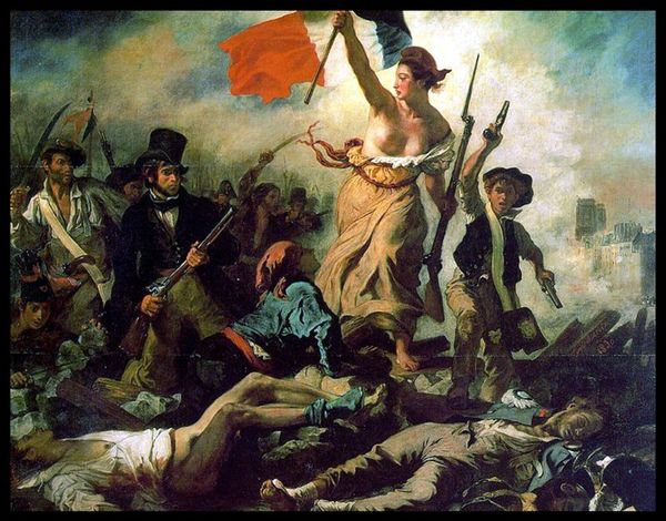 La liberté guidant le peuple par Eugène Delacroix 